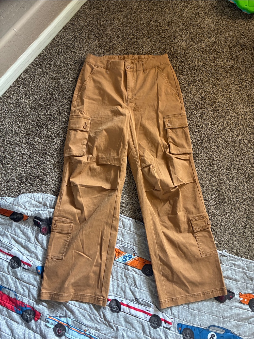wild fable Wide-Leg Cargo Pants in Tan